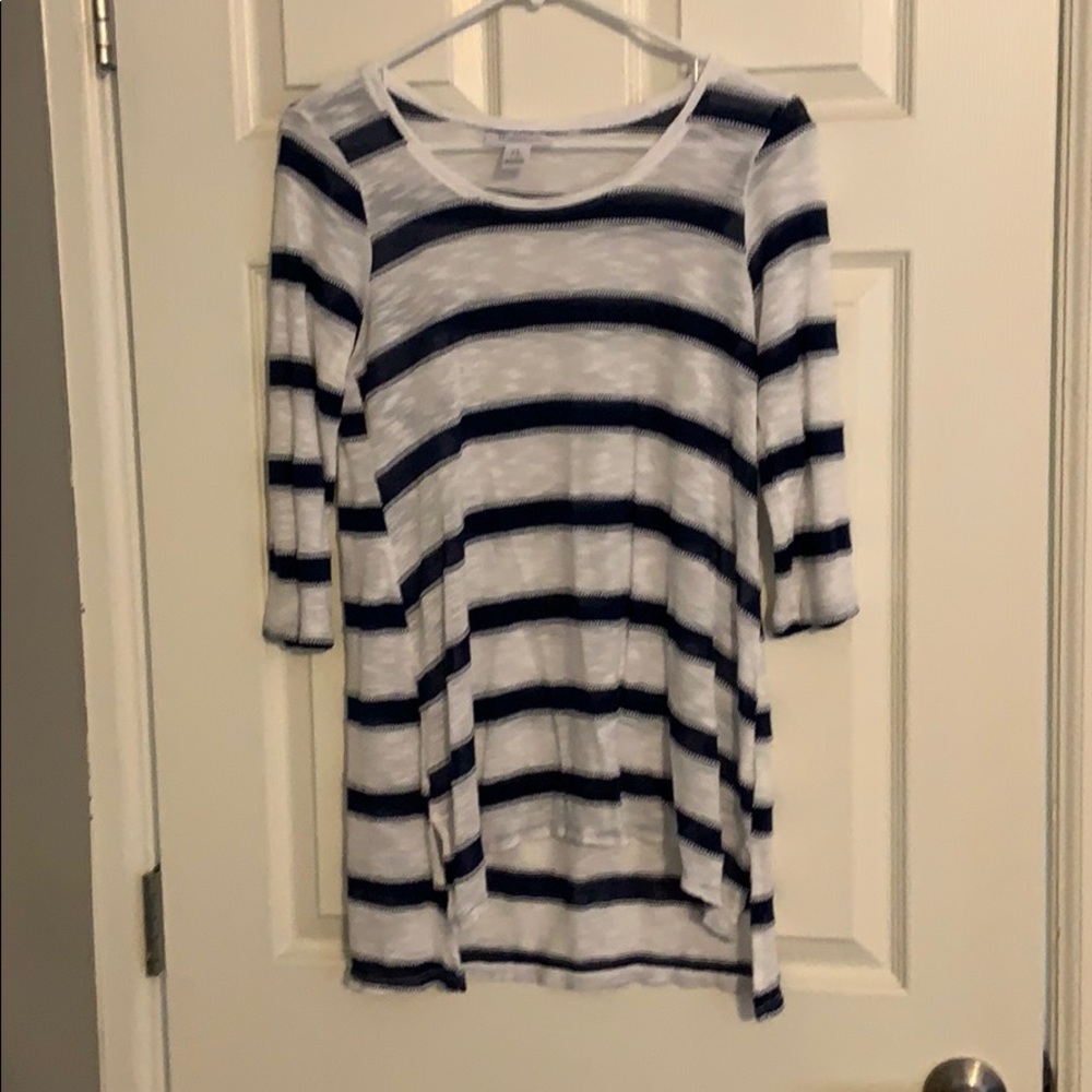 (🤰🏻 3/$15) Motherhood Maternity striped tunic top